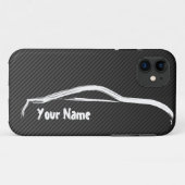 "add jouw naam" 350z w/ Faux koolstofvezel Case-Mate iPhone Case (Achterkant (horizontaal))