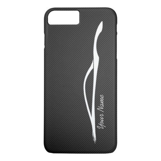 "add jouw naam" Infiniti G37 White Silhouette Case-Mate iPhone Case (Achterkant)