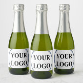 ADD LOGO Bruids Trouwdouche Elegante Tekens Sparkling Wijnetiket (Flessen)