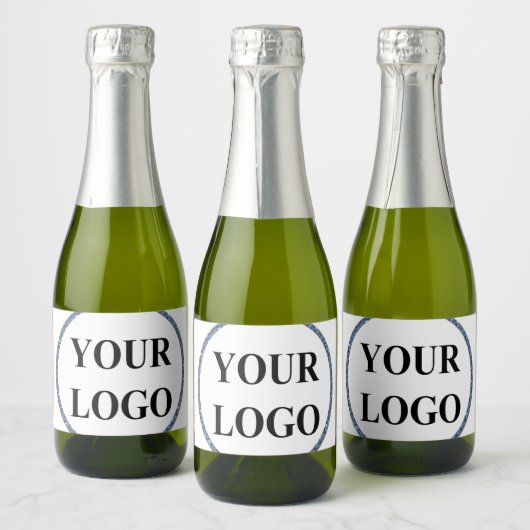 ADD LOGO Bruids Trouwdouche Elegante Tekens Sparkling Wijnetiket (Flessen)