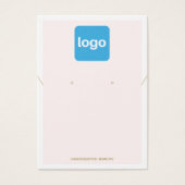 Add Logo Pastel Pink Earring and Necklace Display (Devant)