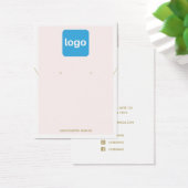 Add Logo Pastel Pink Earring and Necklace Display (Bureau)