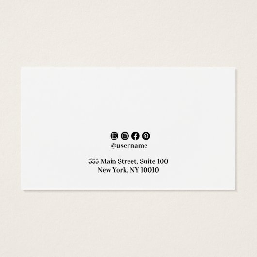 Add Logo Plain White Earring Display (Dos)