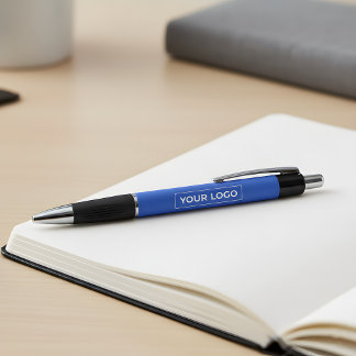 Add Logo Promotional Marketing Royal Blue Pen