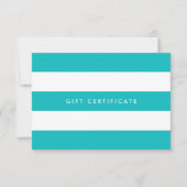 Add Logo Stripes & Custom Color Gift Certificate (Voorkant)