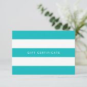 Add Logo Stripes & Custom Color Gift Certificate (Staand voorkant)