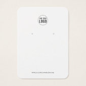 Add Logo Typewriter Earring Display Card (Devant)