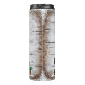 Add Name, Crazy Book Lady, Bookshelf Chair  Thermosbeker (Achterkant)