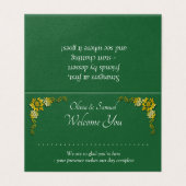 Add Name - Table Place Card - with Messages Kaart (Buitenkant ongevouwen)