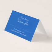 Add Name - Table Place Card - with Messages Kaart (Voorkant)