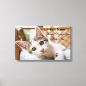 Add Pets Name Forever Loving You From Afar Picture Canvas Afdruk (Voorkant)