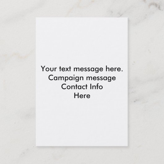 Add Photo Campaign Template Business Card Visitekaartje (Achterkant)