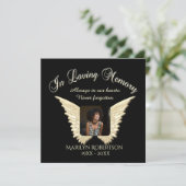 Add Photo Custom Memorial Invitation (Debout devant)