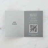 Add Photo Tiger Graduation QR Code Invitation  (Binnen)