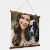 Add Poddle Photo Personalize Customize Hangend Wandkleed (Gebogen)
