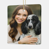 Add Poddle Photo Personalize Customize Keramisch Ornament (Links)