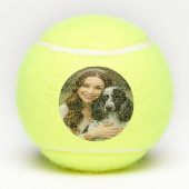Add Poddle Photo Personalize Customize Tennisballen (Achterkant)