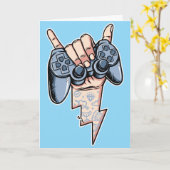 ADD TEXT Boys birthday card Kaart (Gele Bloem)