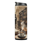 Add Text, Murder Mystery Crime Books Thermosbeker (Geroteerd rechts)