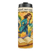 Add Text Name, Murder Mischief Coffee Thermosbeker (Voorkant)