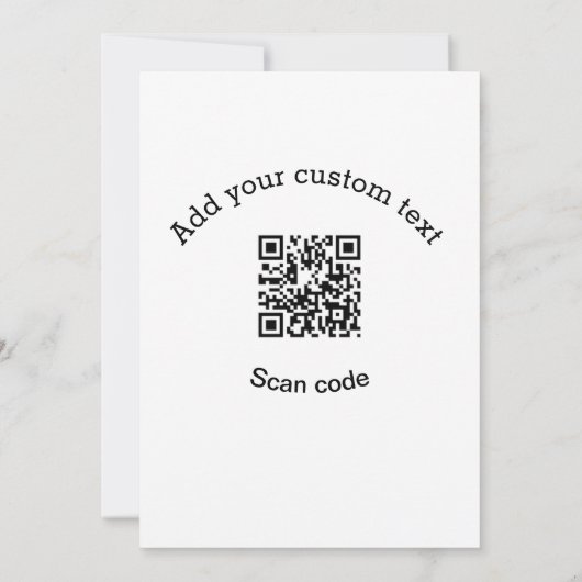 Add your custom text scan QR code business Kaart (Achterkant)