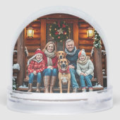 Add your Favorite Family Photos to this Christmas Sneeuwbol (Achterkant)