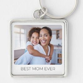 Add Your Kids Photo Best Mom Ever Custom Keepsake  Sleutelhanger