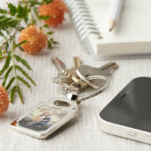 Add Your Kids Photo Custom Keepsake  Sleutelhanger (Zijkant)