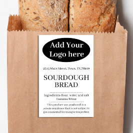 Add Your Logo Cottage Bakery Product Label CB101tr Voedselcontainer Etiket