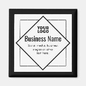 Add Your Logo Customizable Template Magneet (Voorkant)