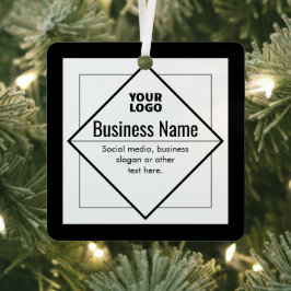 Add Your Logo Customizable Template Metalen Ornament