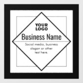 Add Your Logo Customizable Template Raamsticker (Vel)