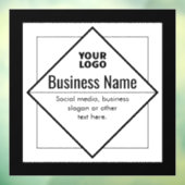 Add Your Logo Customizable Template Raamsticker (Vel 3)