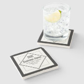 Add Your Logo Customizable Template Stenen Onderzetter (Zijkant)
