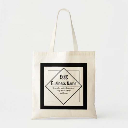 Add Your Logo Customizable Template Tote Bag (Voorkant)