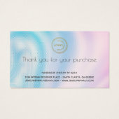 Add your logo Holographic Jewelry Care Card (Dos)