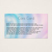 Add your logo Holographic Jewelry Care Card (Devant)