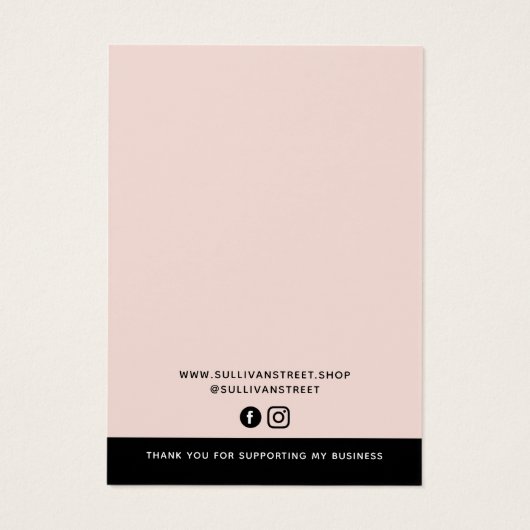 Add Your Logo Necklace Earrings Display Card (Dos)