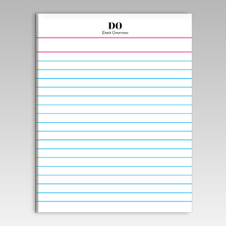 Add Your Name Monogram Extra Wide Ruled Notepad Notitieblok
