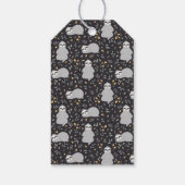 Add Your Name | Tropical Baby Sloth Pattern Cadeaulabel (Achterkant)