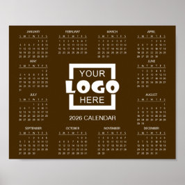 Add Your Own Business Logo 2026 Calendar Poster