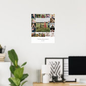 Add Your Own Custom Family 17 Photo Collage Poster (Bureau à domicile)