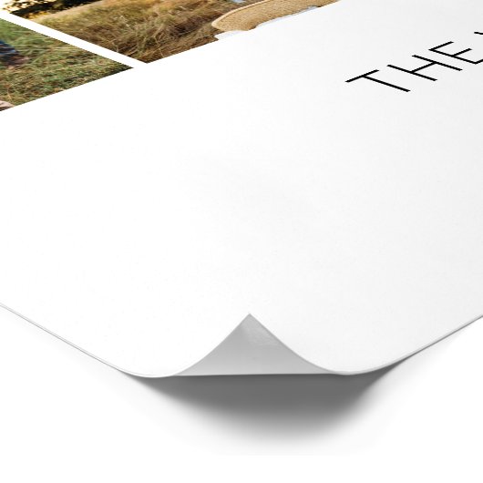 Add Your Own Custom Family 17 Photo Collage Poster (Coin)