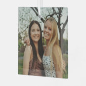 Add Your Own Custom Photo Glas Ornament (Voorkant links)