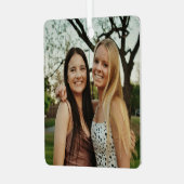 Add Your Own Custom Photo Metalen Ornament (Voorkant links)