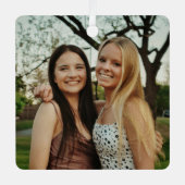 Add Your Own Custom Photo Metalen Ornament (Voorkant)