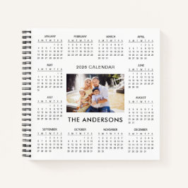 Add Your Own Family Photo 2026 Calendar |  Notitieboek
