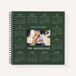 Add Your Own Family Photo 2026 Calendar |  Notitieboek