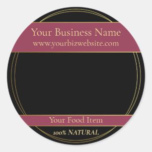 Add Your Own Image Food Product Label