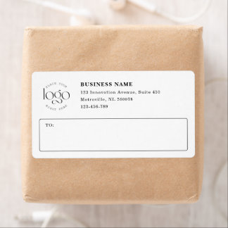 Add Your Own Logo Custom Business White Shipping Etiket